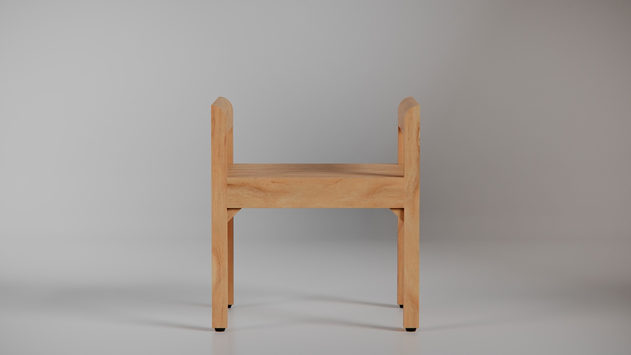 Media 1 for listing Wooden Stool 51x43x56