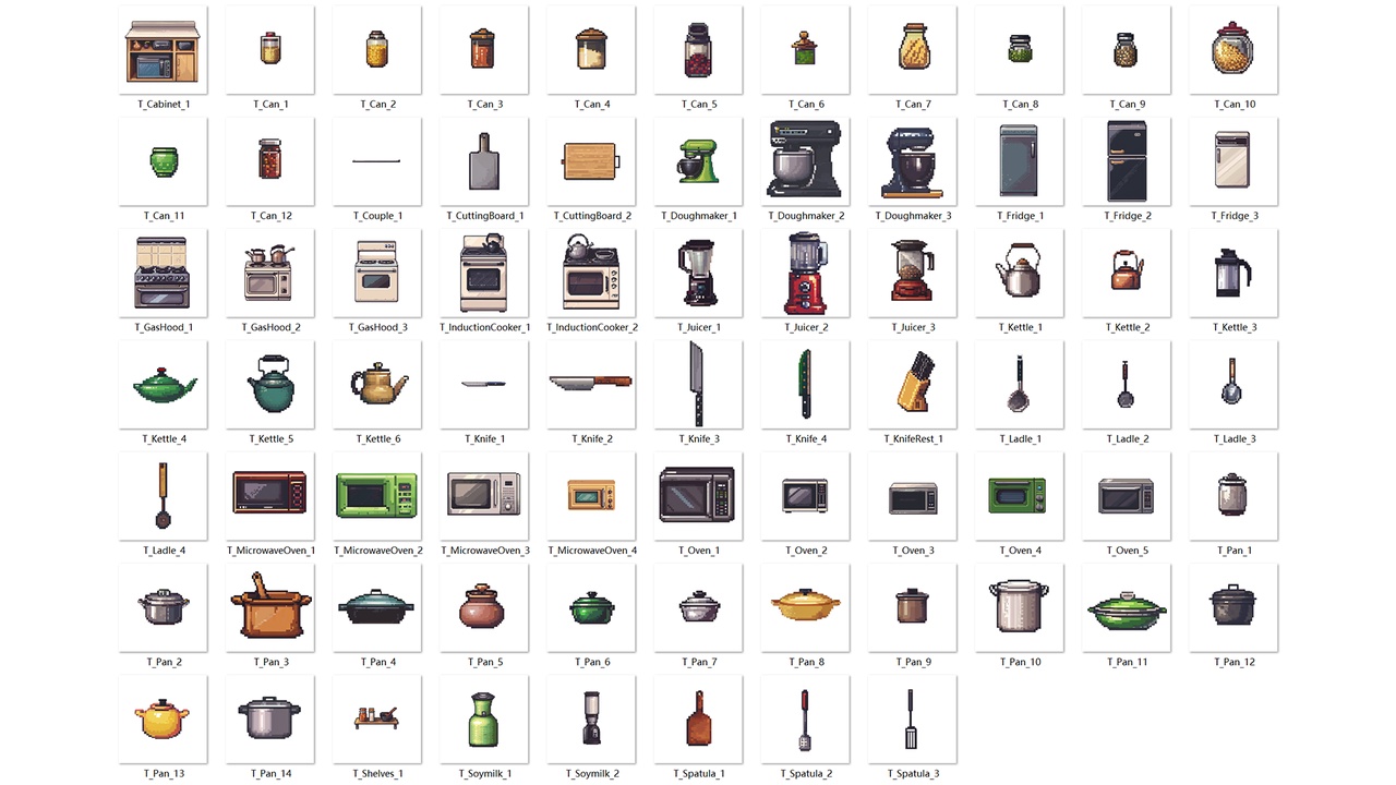 Media 1 for listing 2D Pixel Kitchen Furniture 2
