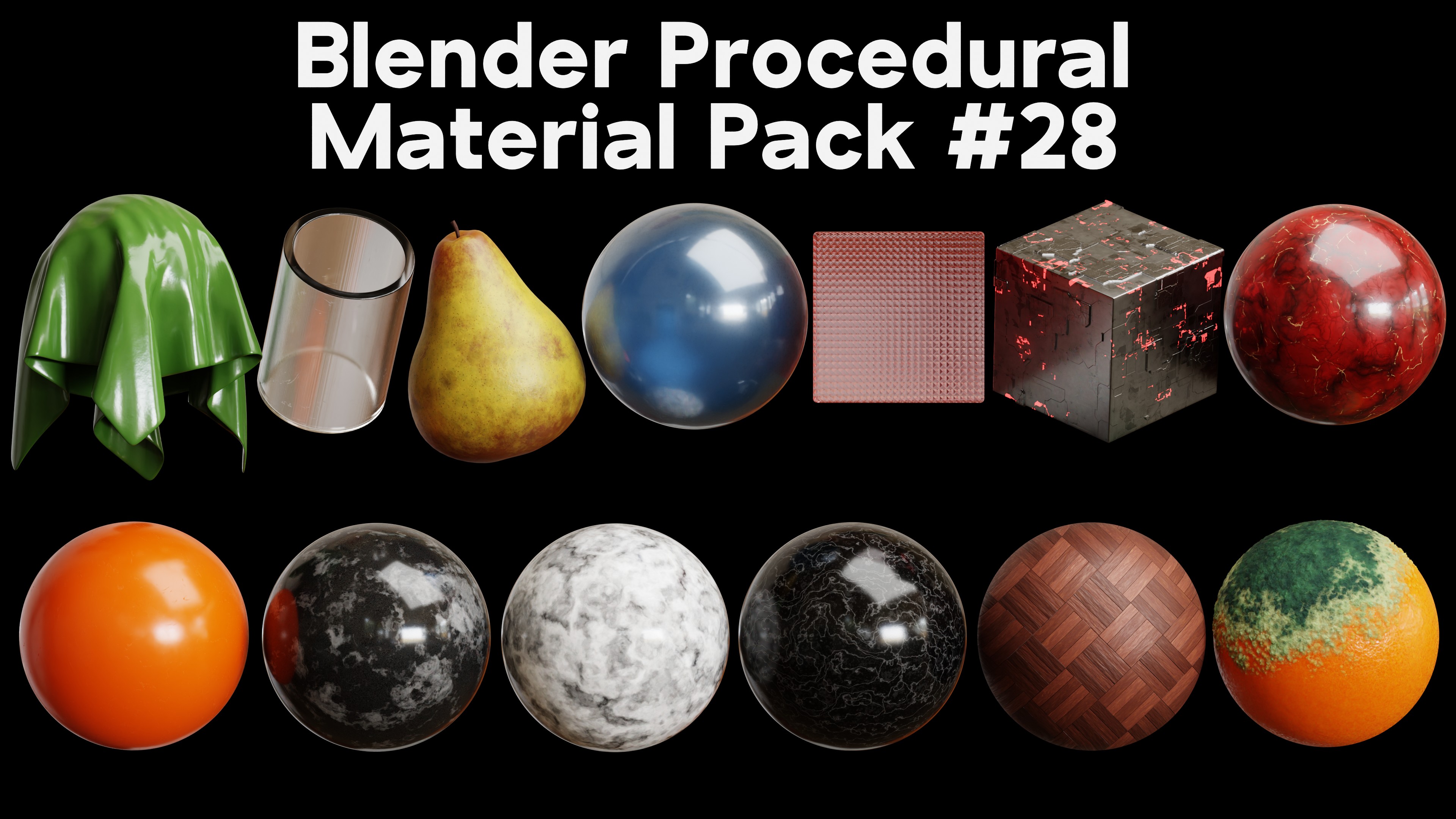 Blender Procedural Material Pack #28 | Fab
