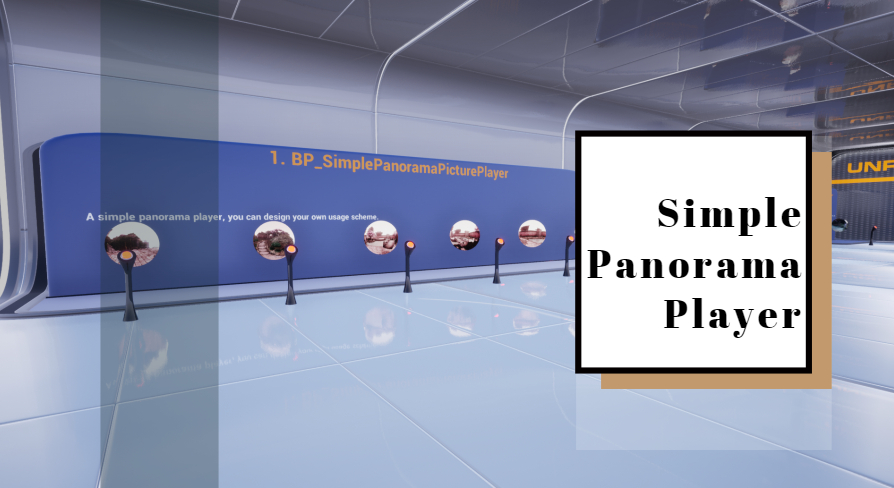 Simple panorama player and video player