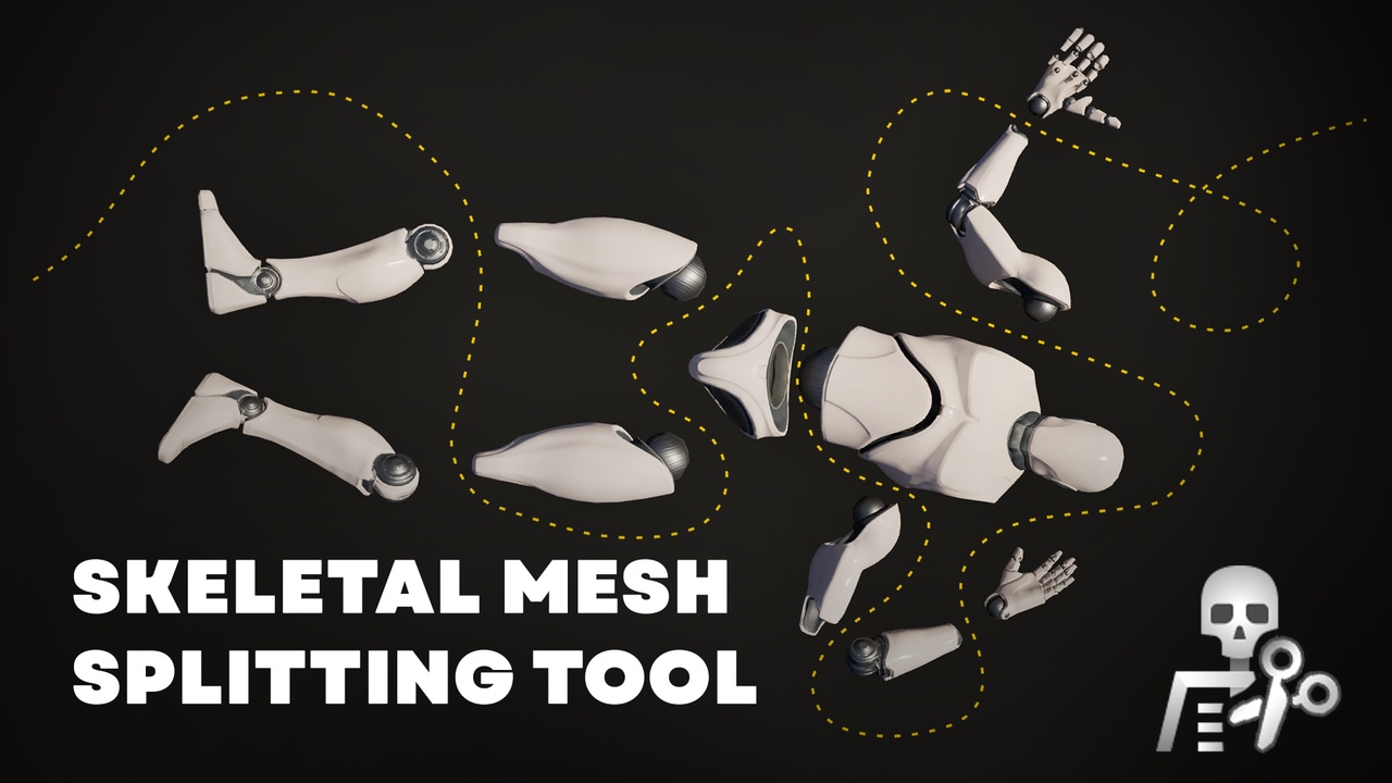 Media 1 for listing Skeletal Mesh Splitting Tool