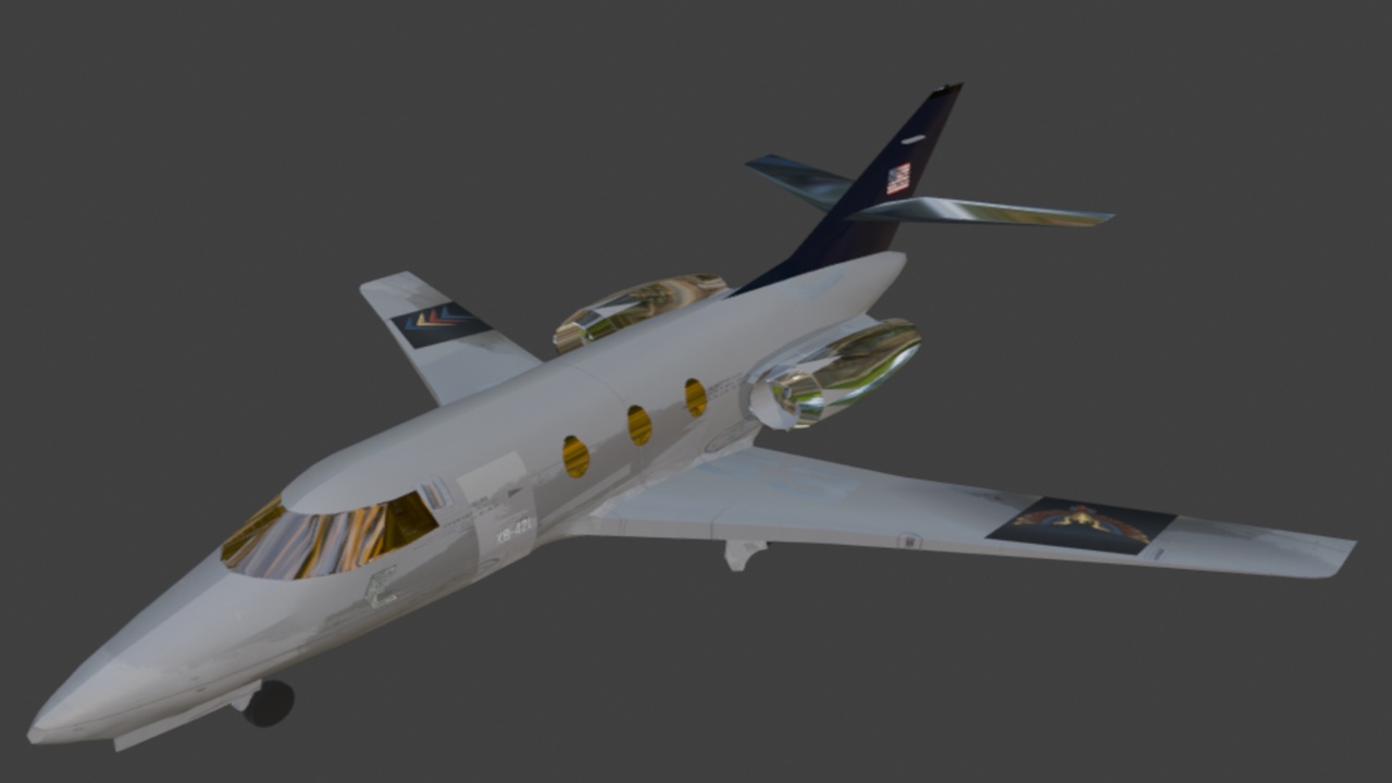 Medios 1 para el artículo Falcon F10 Jet Aircraft - Concept Military Fighter 3D Model