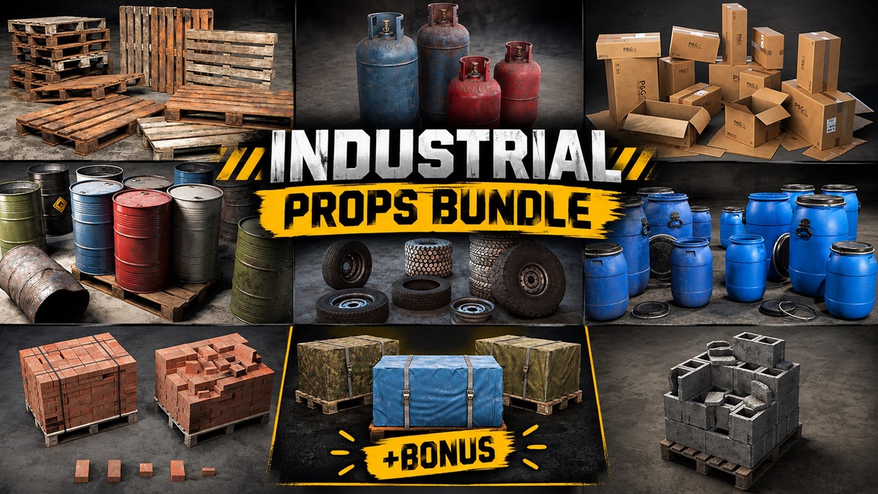 Media 1 for listing Industrial Props Bundle