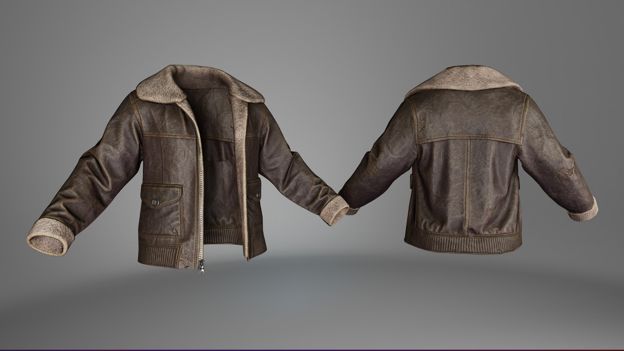 Media 1 for listing Shearling jacket – MetaHuman Outfit | UE5