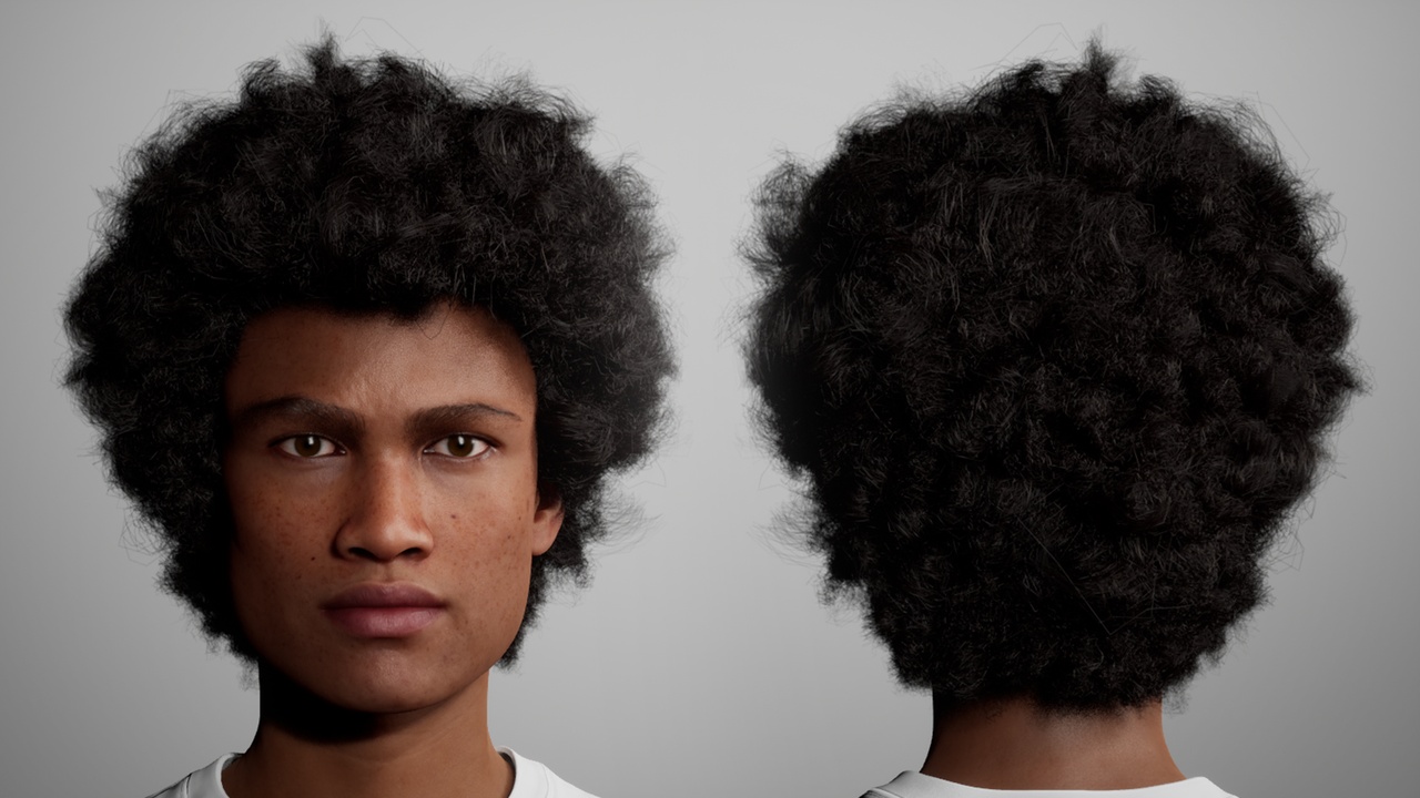 Media 1 for listing MetaHair 96- Groom hair for Metahuman