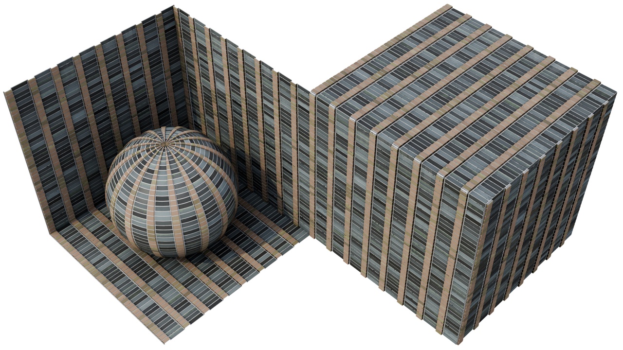 Media 1 for listing Realistic PBR material. The brick wall #23