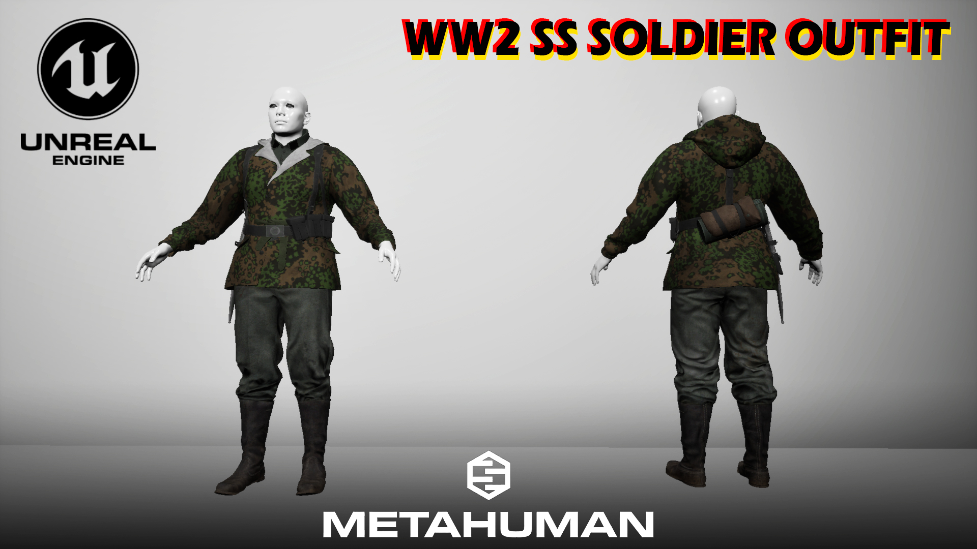 Metahuman WW2 German SS Soldier Outfit | Fab