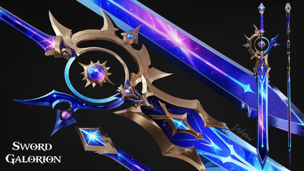 Media 1 for listing 20+ Stylized Fantasy Swords (Sword Pack)