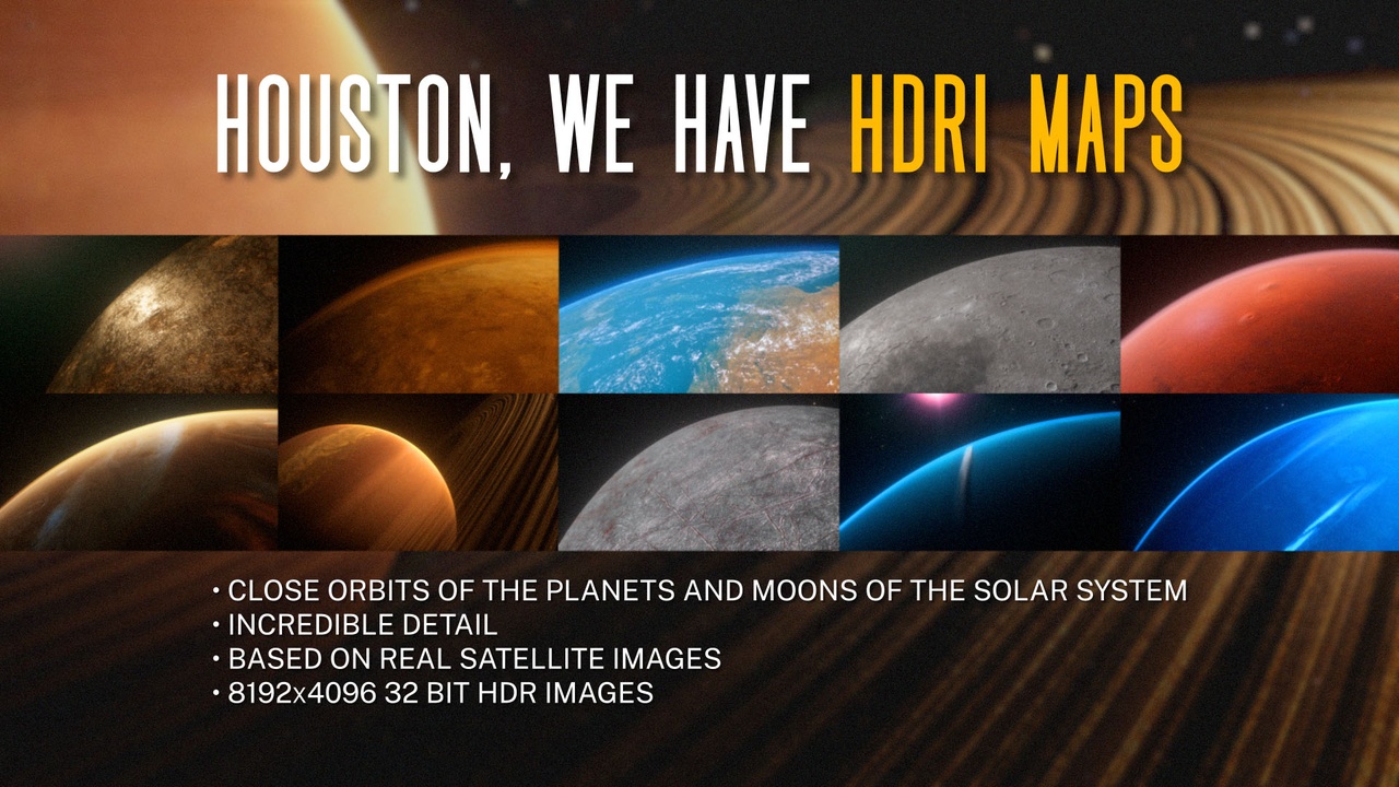 Media 1 for listing Ultra Realistic HDRI's of Solar System
