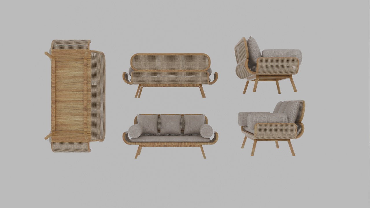 Media 1 for listing Wooden Couch