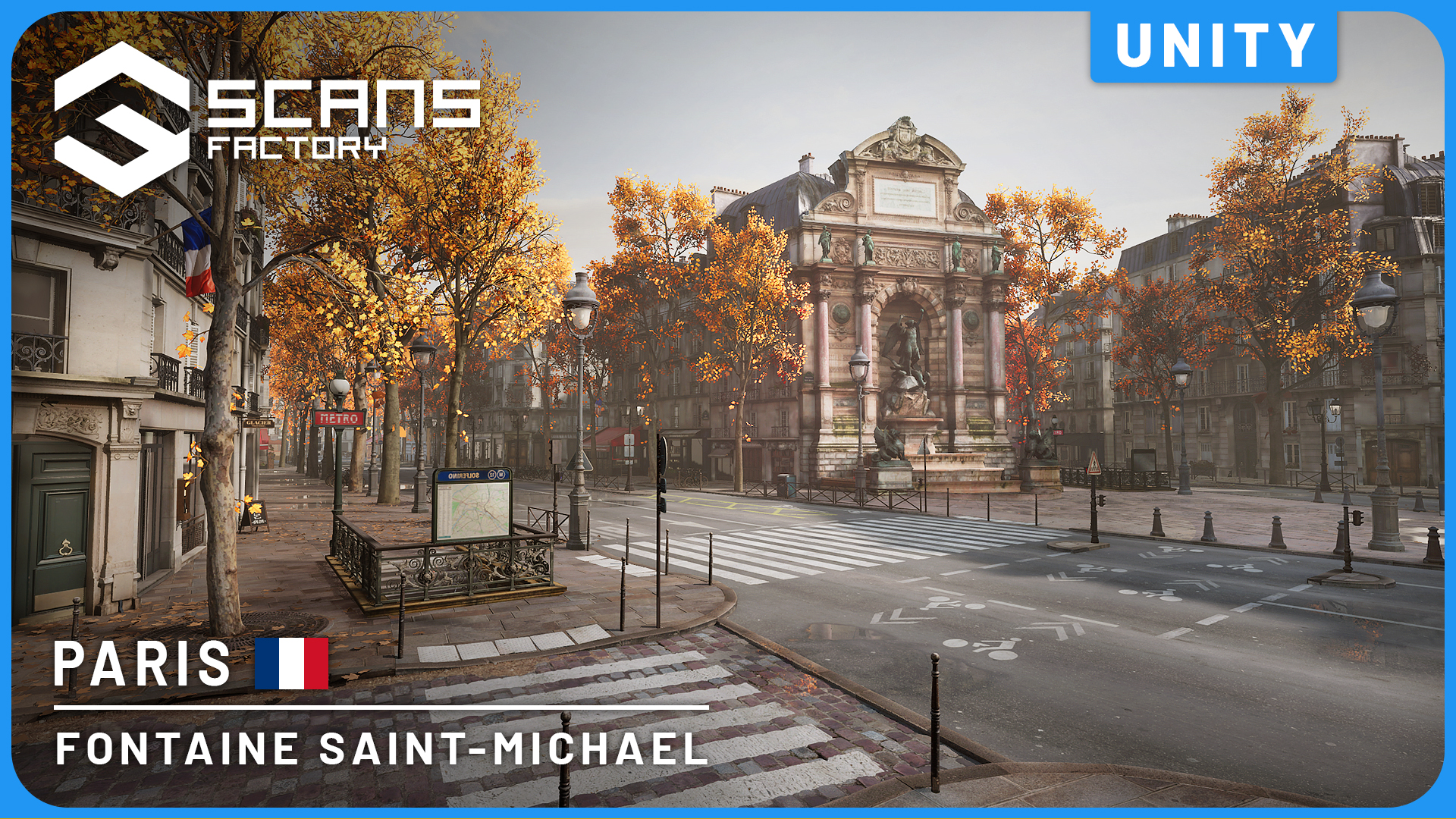 [Unity] Paris - Fontaine Saint-Michel | Fab