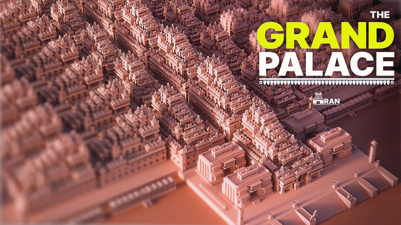 Media 1 for listing The Grand Palace | Aran | Indian style citadel royal fort 3d model asset.