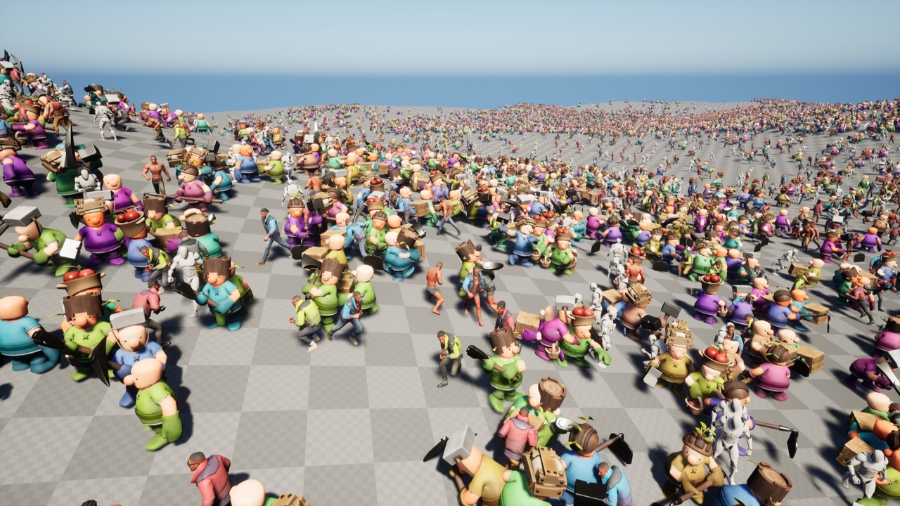 Media 1 for listing SKELOT - Instanced Skeletal Mesh Rendering