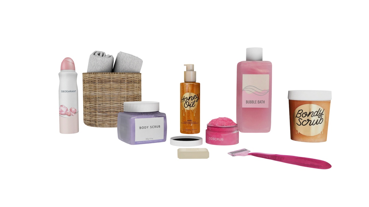 Media 1 for listing Generic Bathroom Cosmetic Props Pack