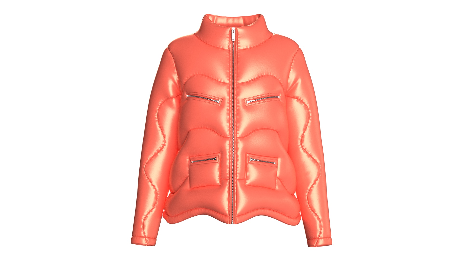 Media 1 for listing Girls Aero Wave Puffer Jacket | High Poly
