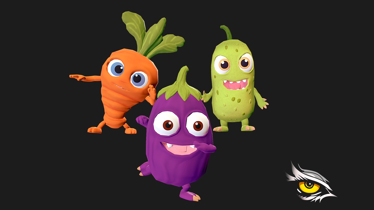 Media 1 for listing Monster Vegetables Pack 01