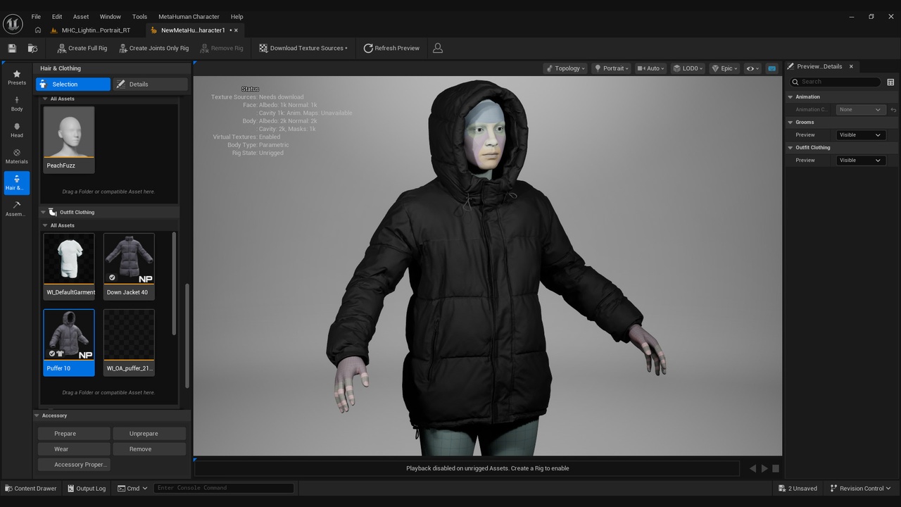Media 1 for listing 3D Puffers Collection for Metahumans 1 - MHPKG