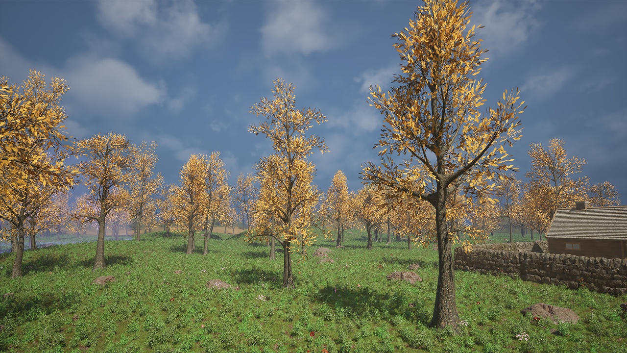 Media 1 for listing Realistic Low Poly Autumn Tree Pack 74M
