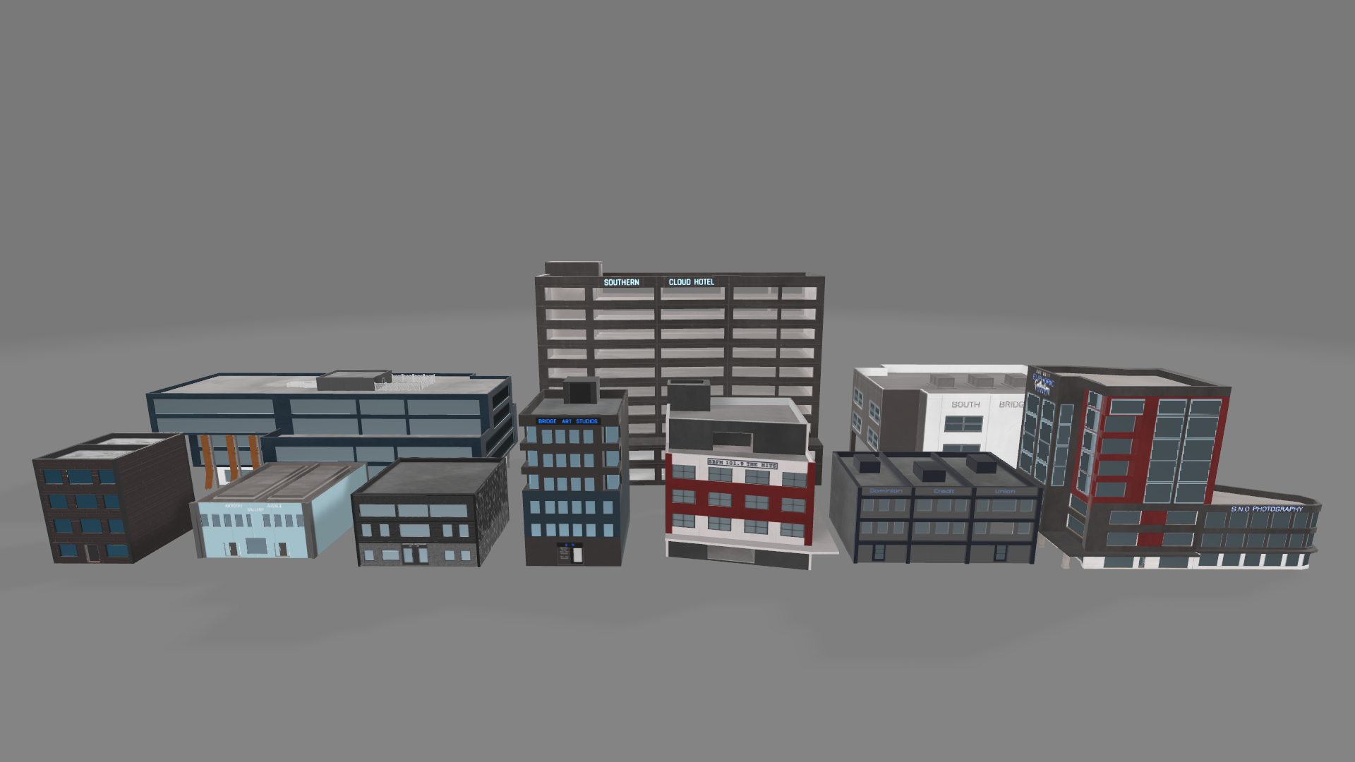 Building Pack Volume 1 - 10 Buildings | Fab