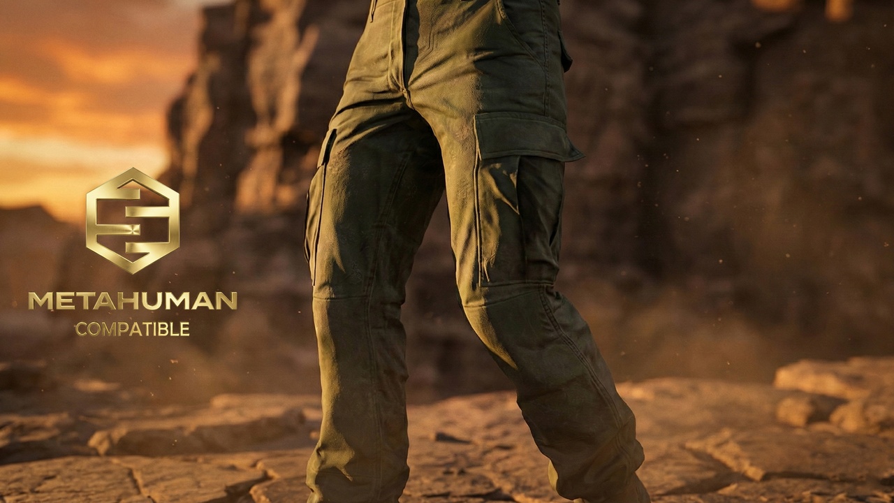 Media 1 for listing Tactical Olive Cargo Pants with Utility Pocket Layout and Rugged Outdoor Fit