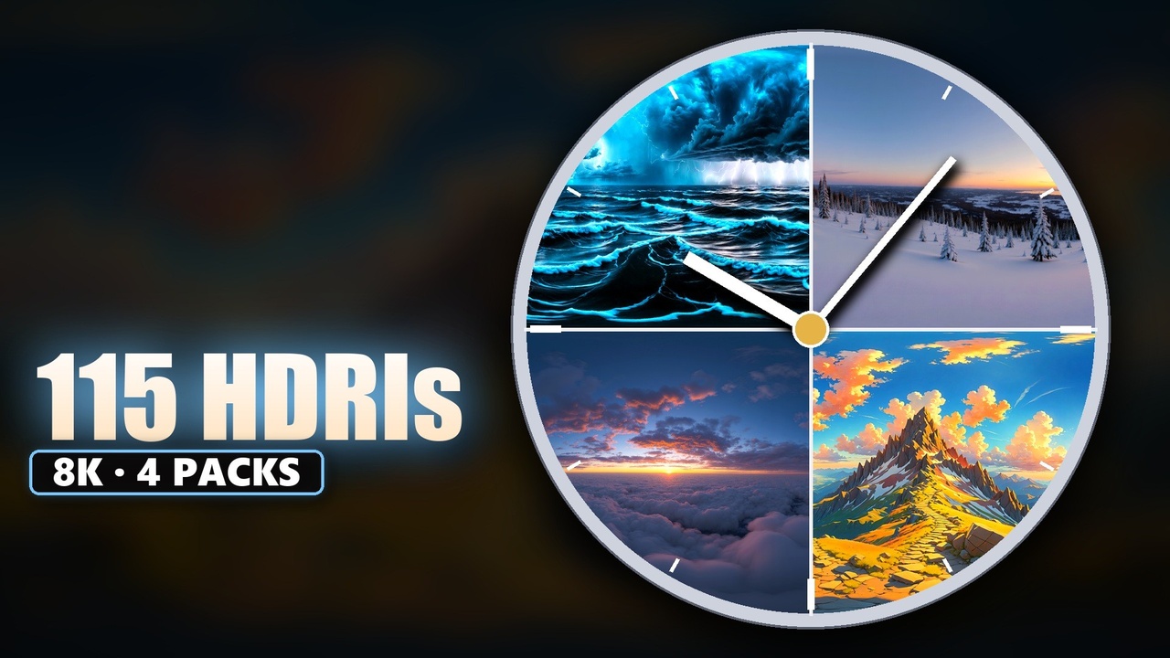 Media 1 for listing Day to Night 8K HDRI Bundle - 115 Skyboxes: Winter, Anime, Night & Sinister