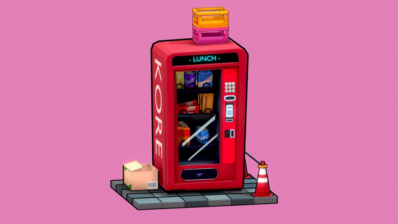 Media 1 for listing Vending Machine | Low Poly, Cartoon