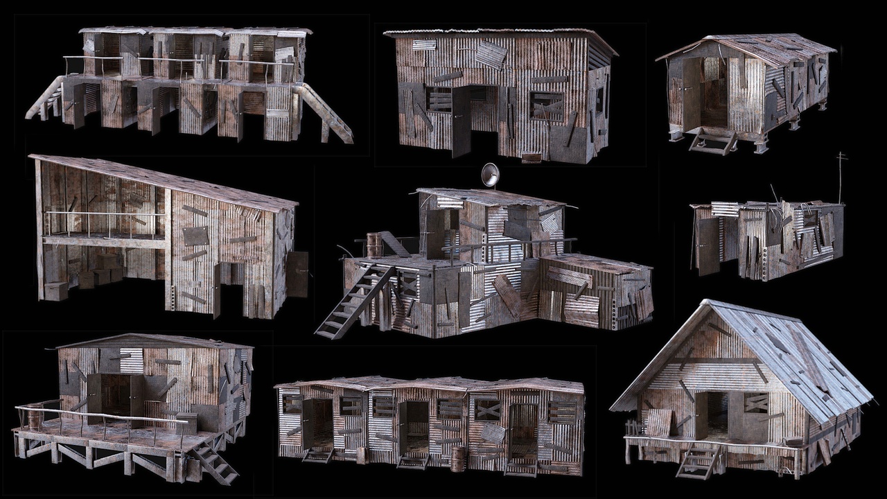 Media 1 for listing Post Apo Improvised Plate Huts