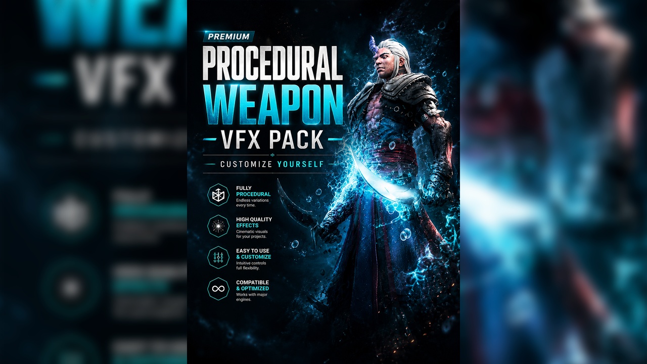 Media 1 for listing Procedural Weapon VFX Pack