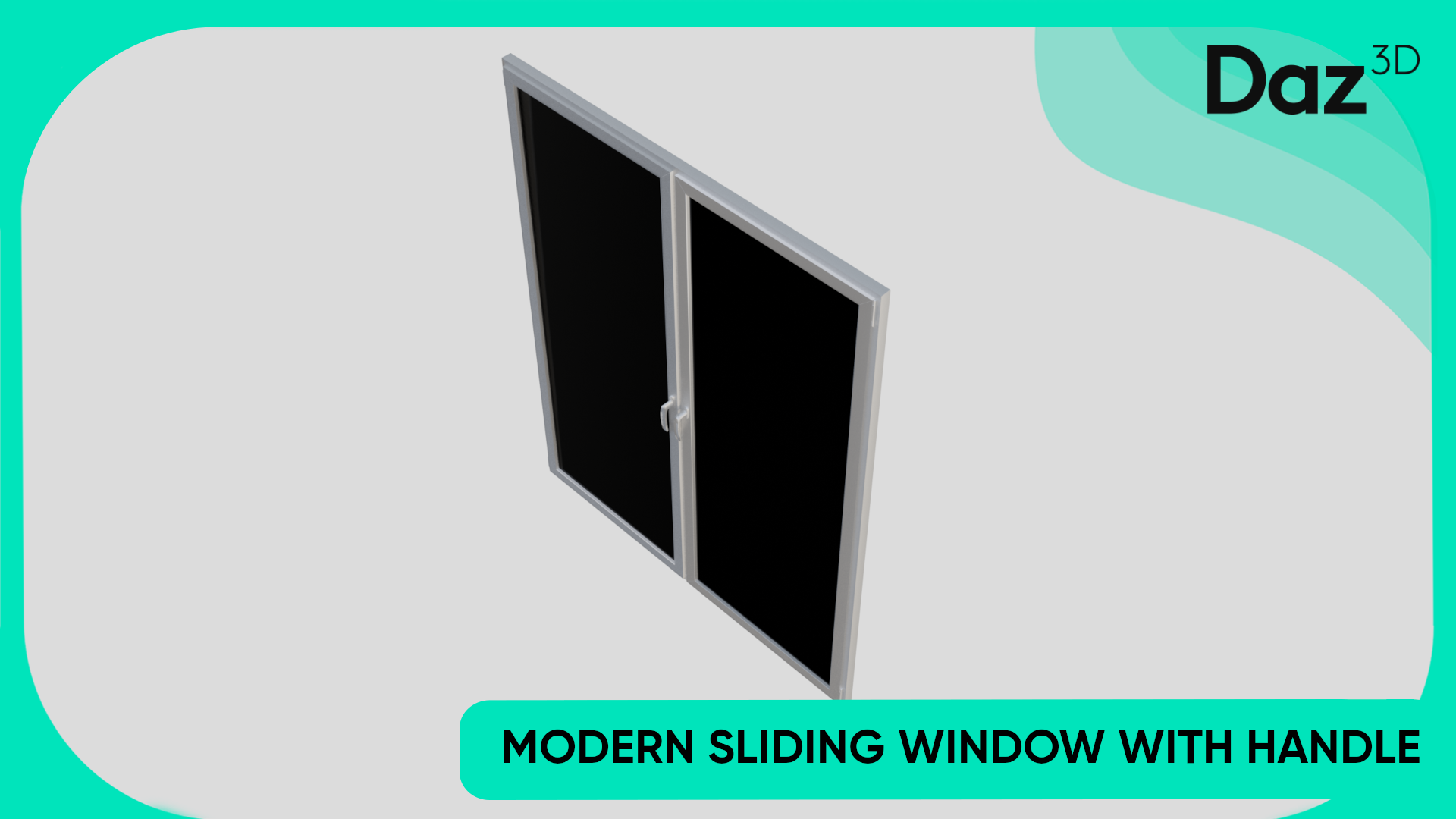 Window With Handler Modern Sliding Window with Handle | Fab