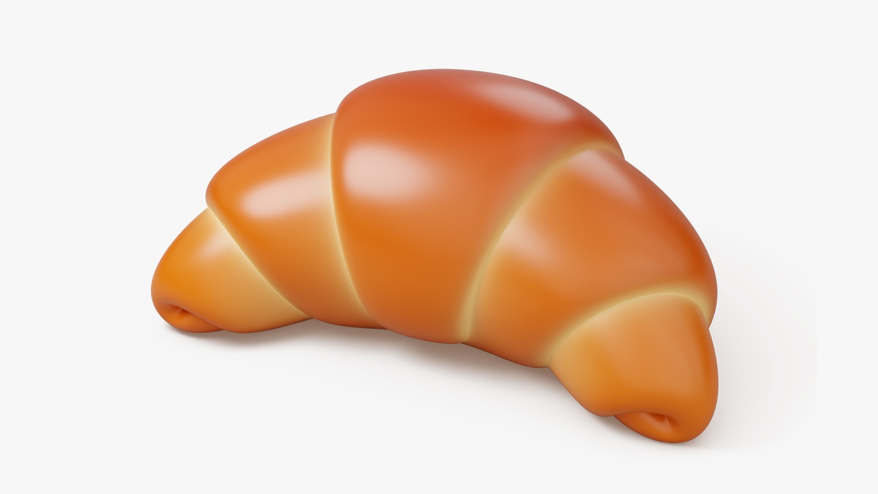 Media 1 for listing Cartoon Croissant Bun