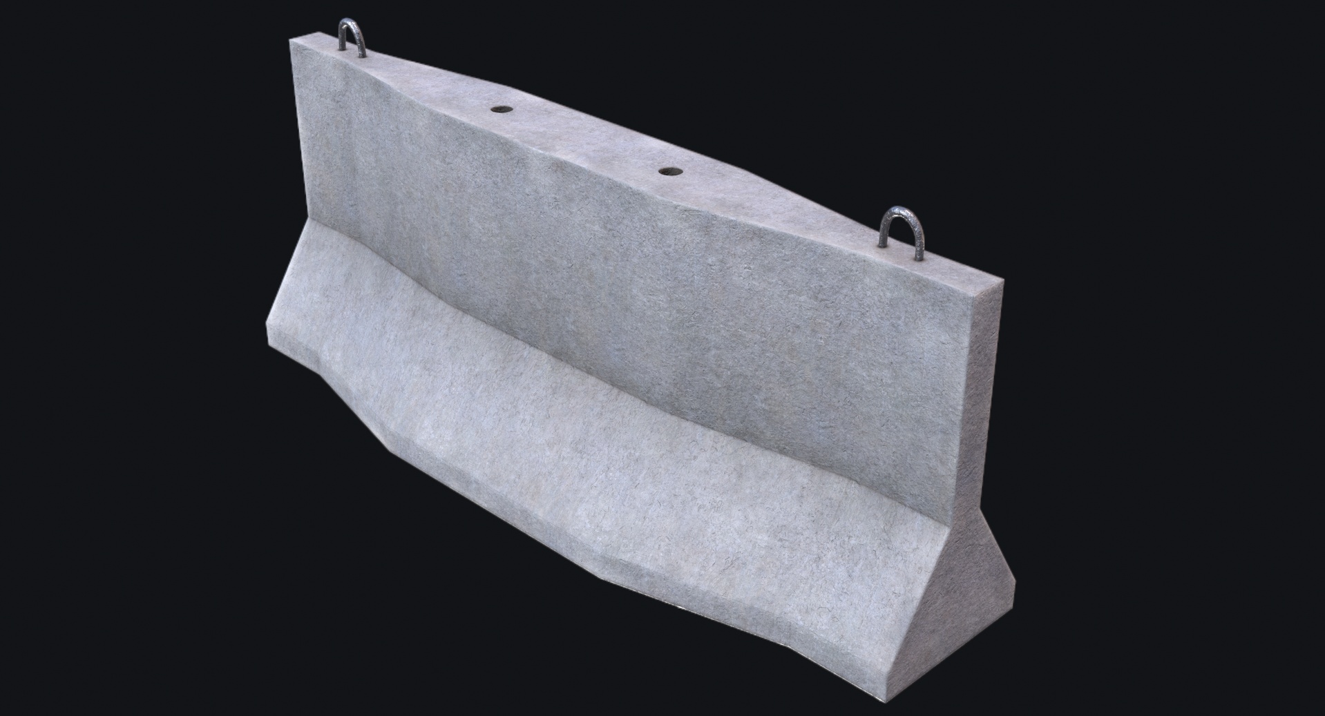 Construction Roa Block Traffic Concrete Barrier Game Ready PBR | Fab