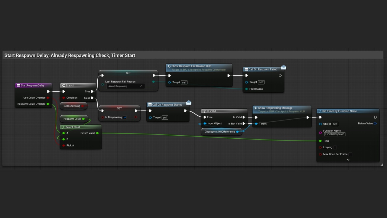 Media 1 for listing Checkpoint & Respawn System - Blueprint Checkpoints & Respawn Flow
