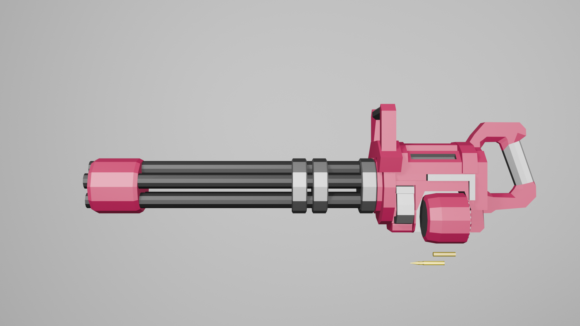 Low Poly Sci-Fi Minigun | Heavy Weapon Game Asset | Fab