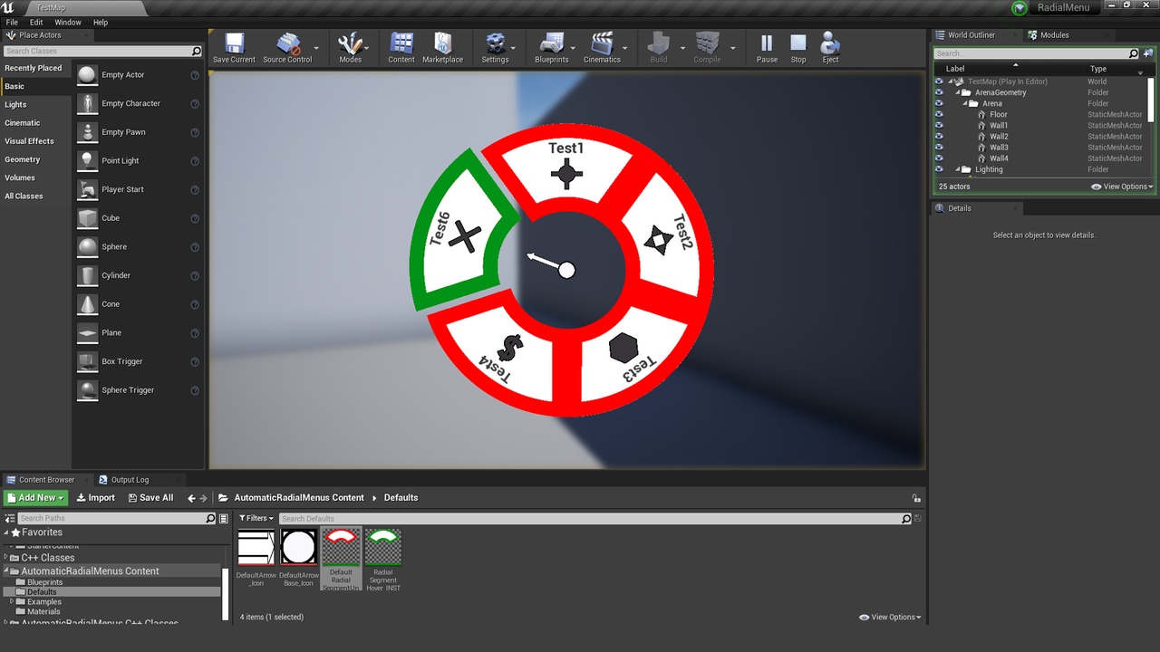 Media 1 for listing Automatic Radial Menus (Blueprint Compatible)