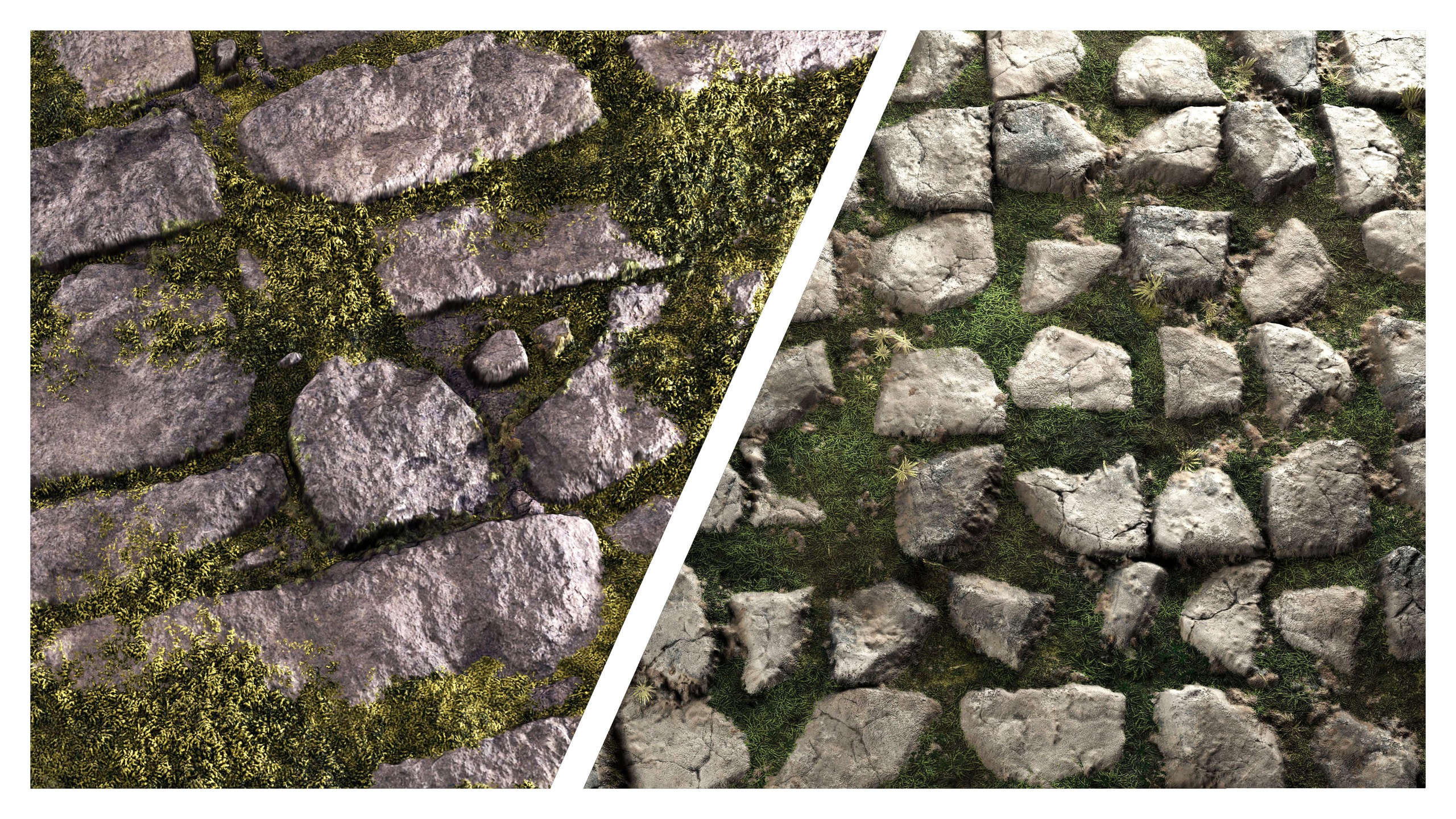 Media 1 for listing Mossy Stone 8K PBR Texture Combo