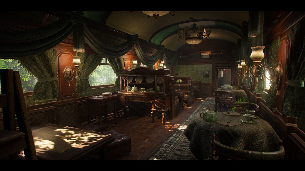Media 1 for listing Victorian Train Interior Environment