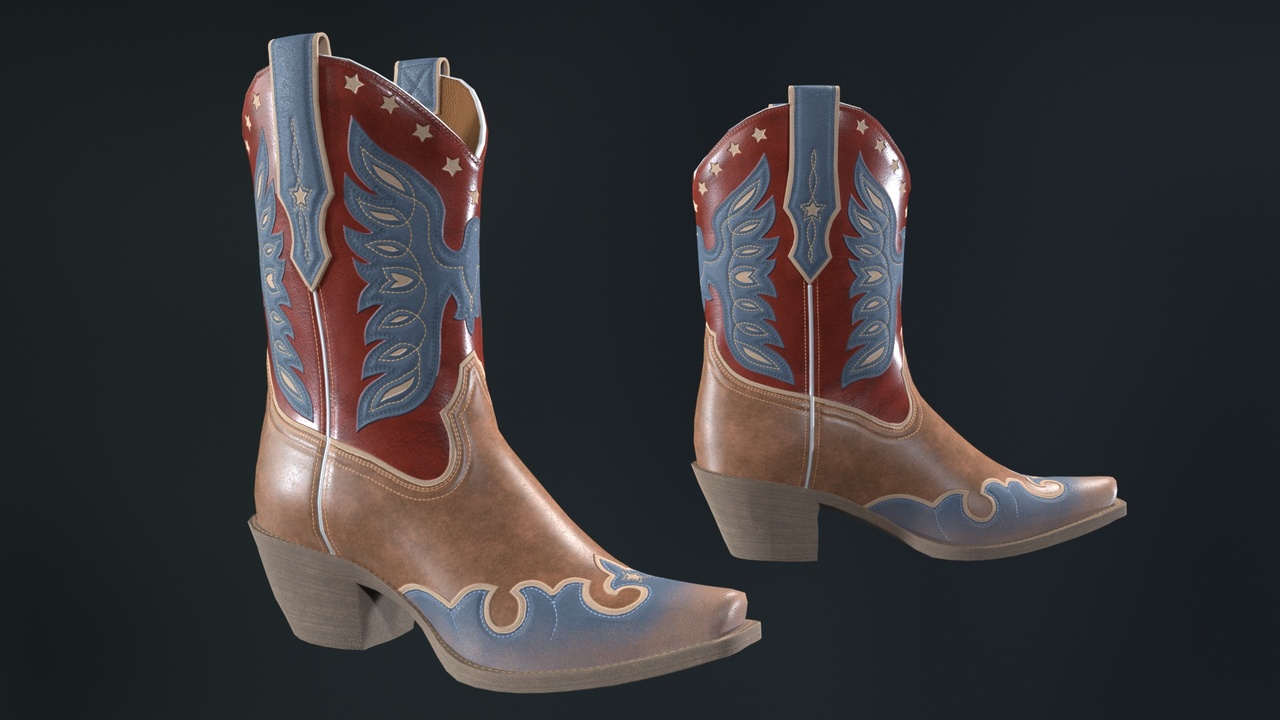 Media 1 for listing Eagle Star Cowboy Boots