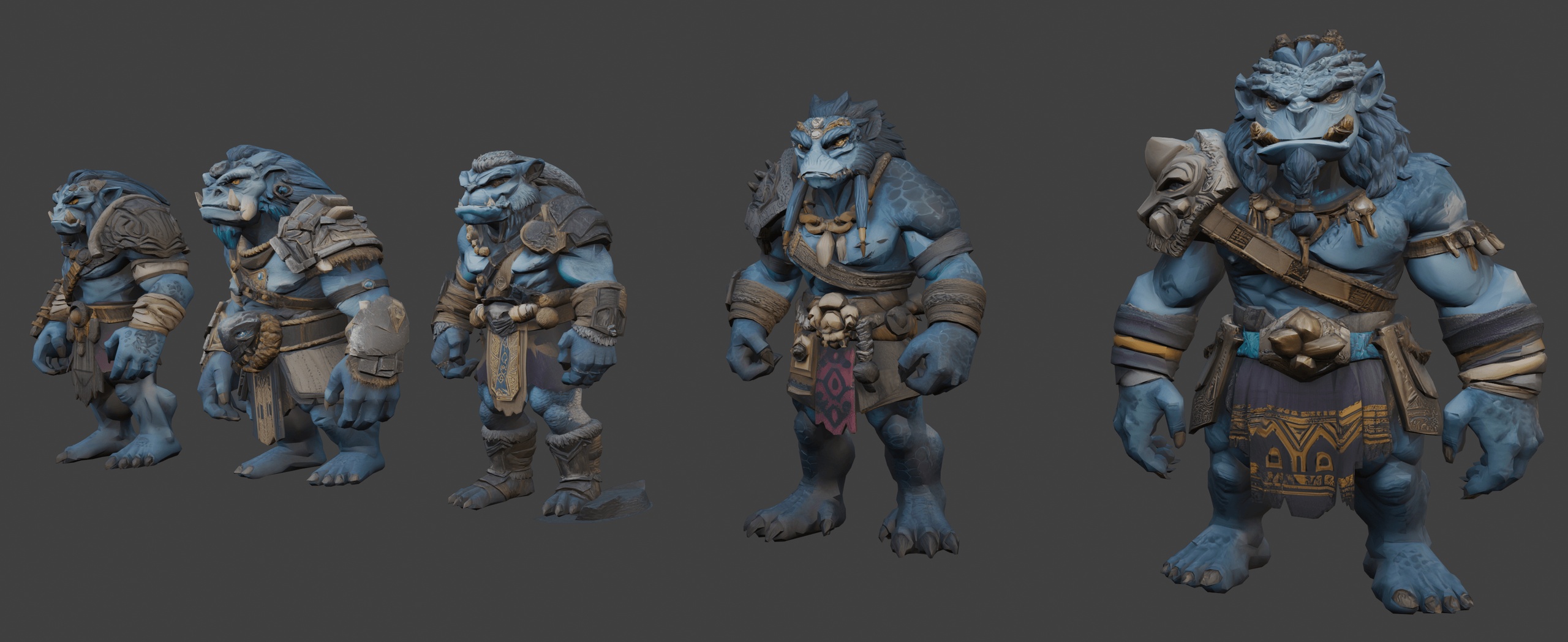 Media 1 for listing Fantasy Ogre Brutes 👹(LowPoly)