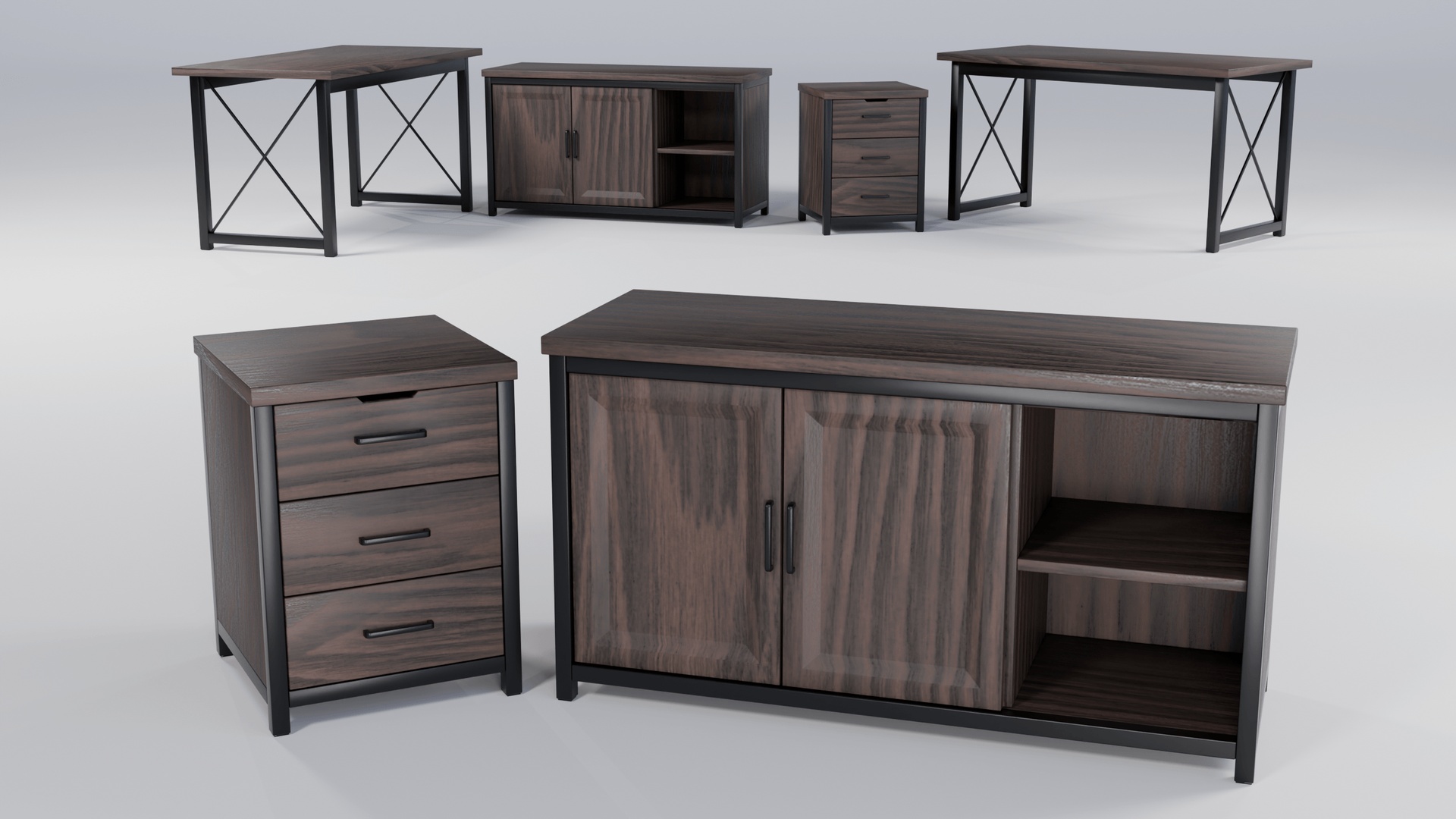 Media 1 for listing Industrial Office Furniture Set