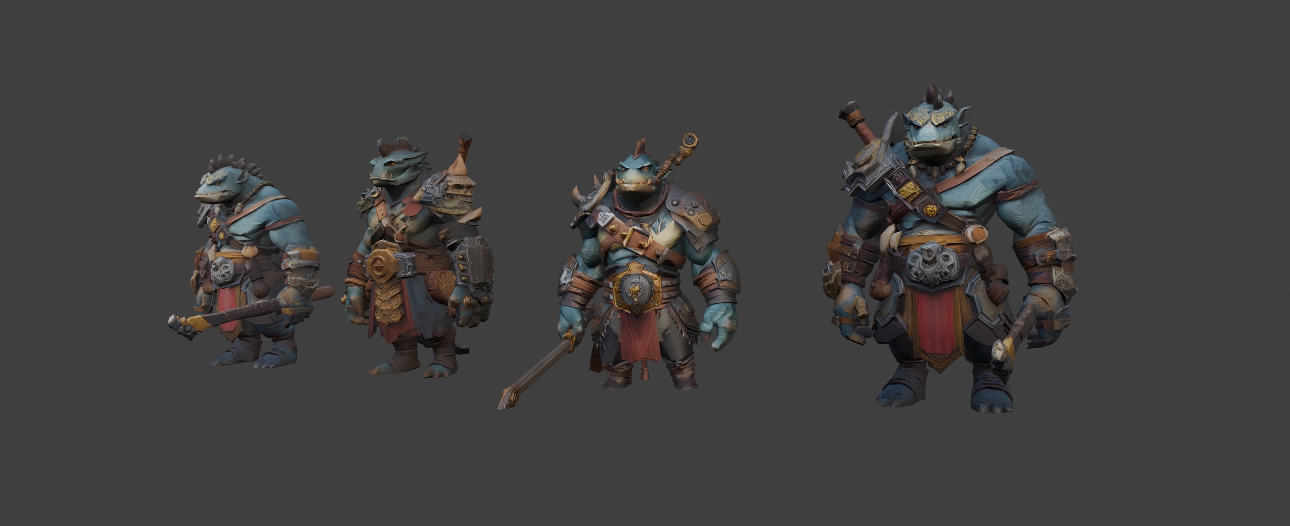 Media 1 for listing Fantasy Ogre Warband 👹(LowPoly)