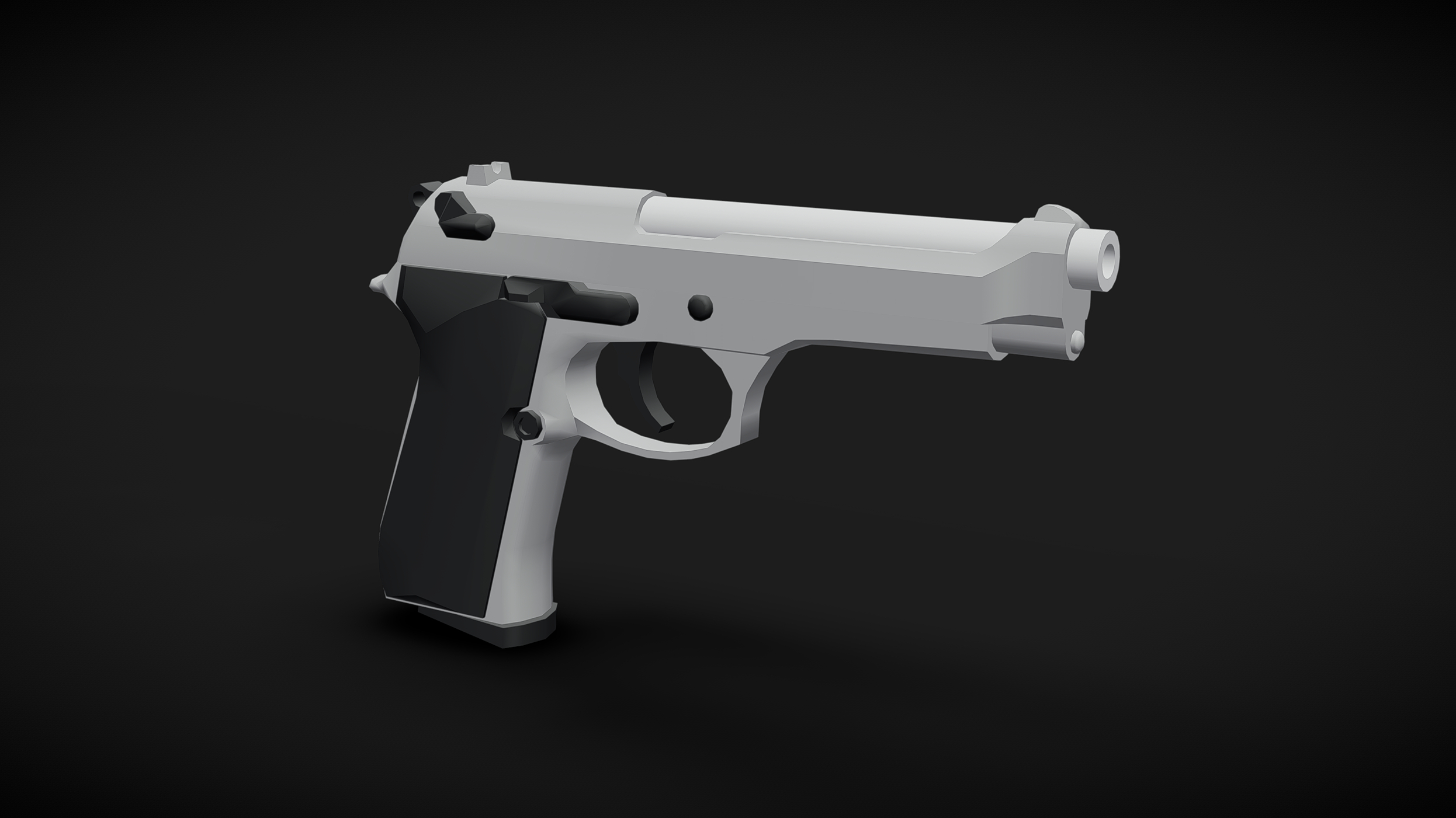 Empty Gun Animation Lowpoly Pistol Handgun - Animated Gun | Fab