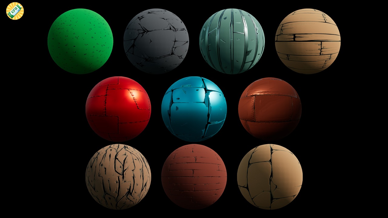 Media 1 for listing Simple Stylized Materials pack by KIFIR