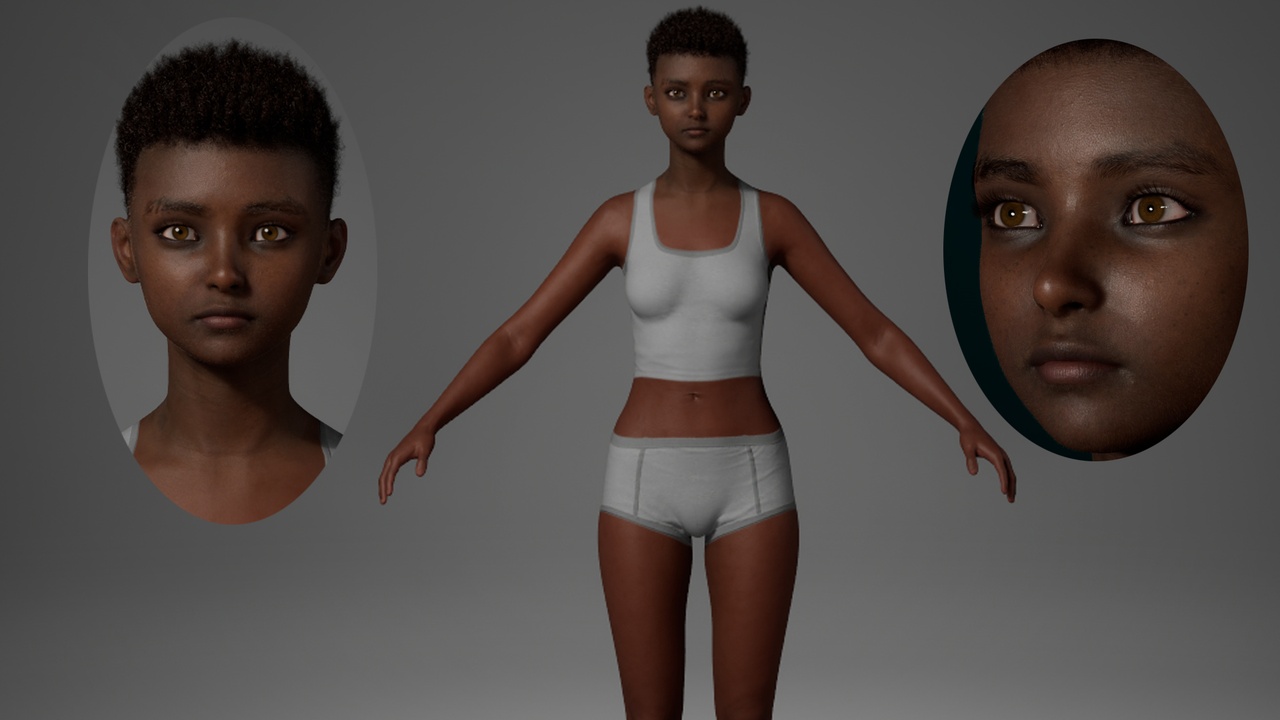 Media 1 for listing Editable MetaHuman Beauty - Mackay.With hair, no clothing included.