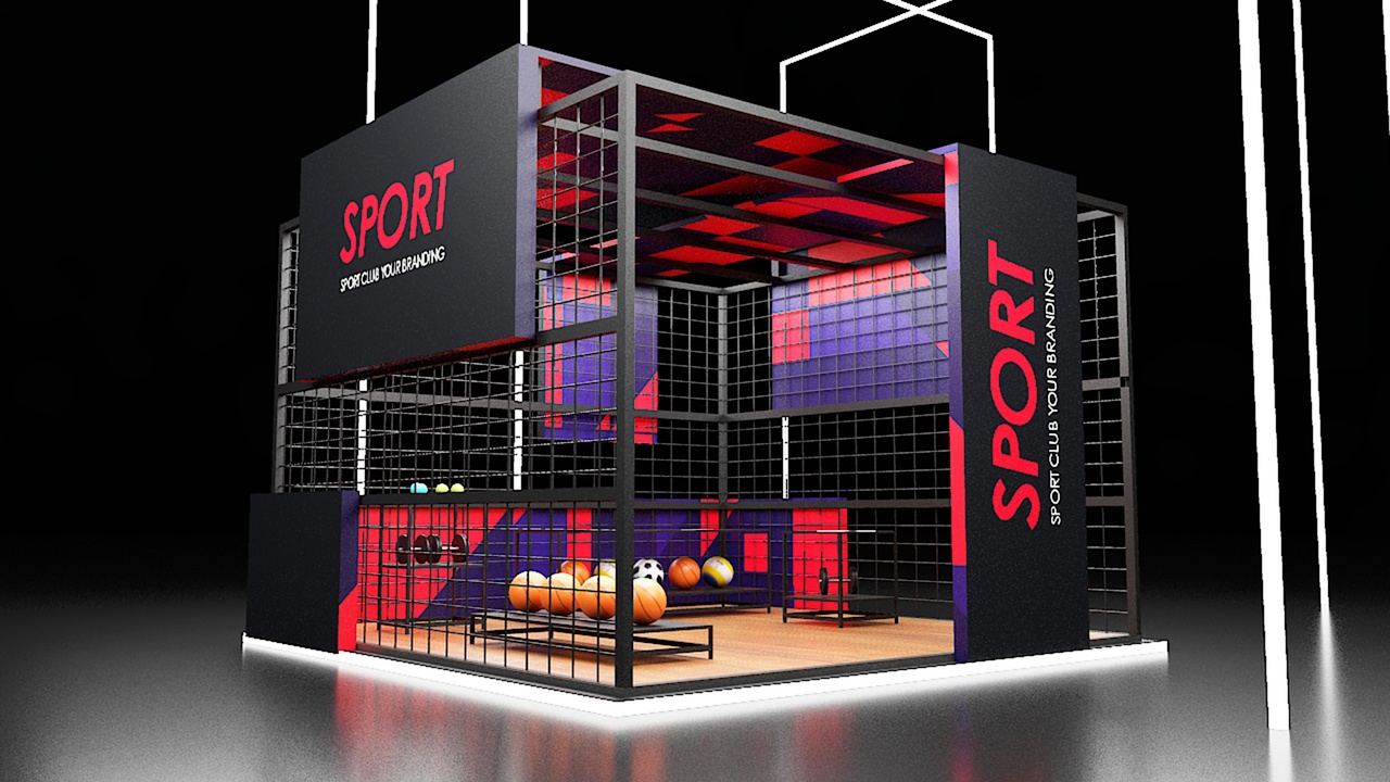 Media 1 for listing Modern Sports Exhibition Stand Fair Booth