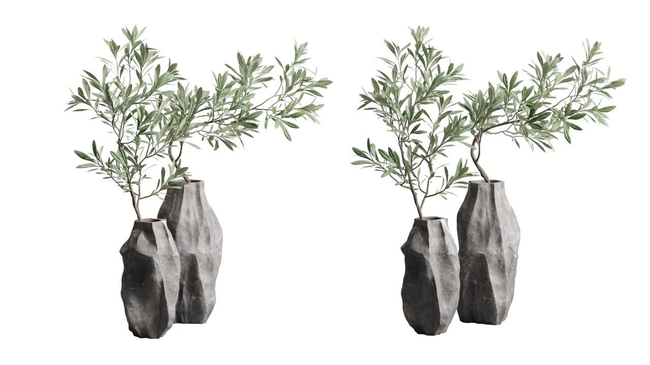 Media 1 for listing Marble Vases With Oliver Branch