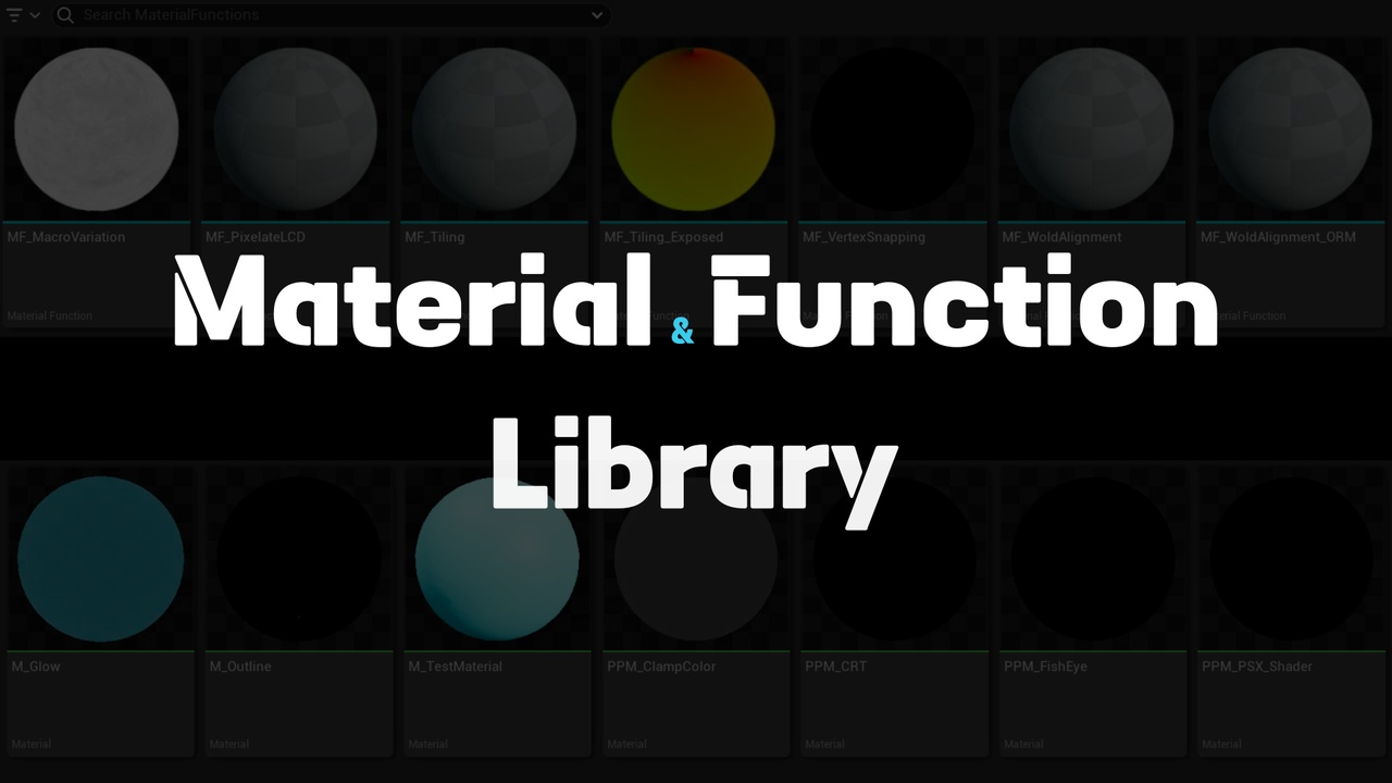 Media 1 for listing Material Function Library