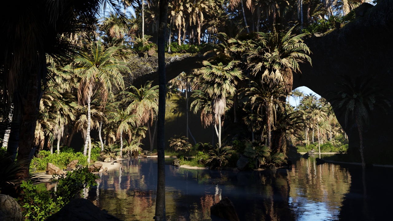 Media 1 for listing The secret oasis -in Blender-