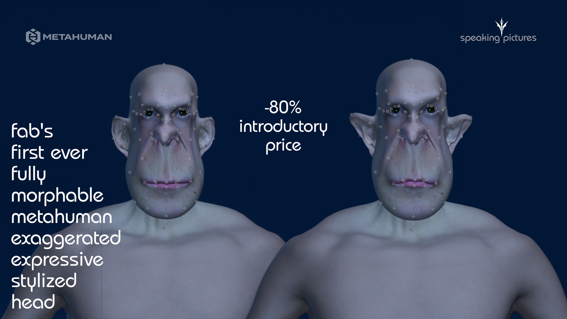 Parametric Character 👑 Aldric – The Stylized Sovereign | Parametric Metahuman Character Head ...