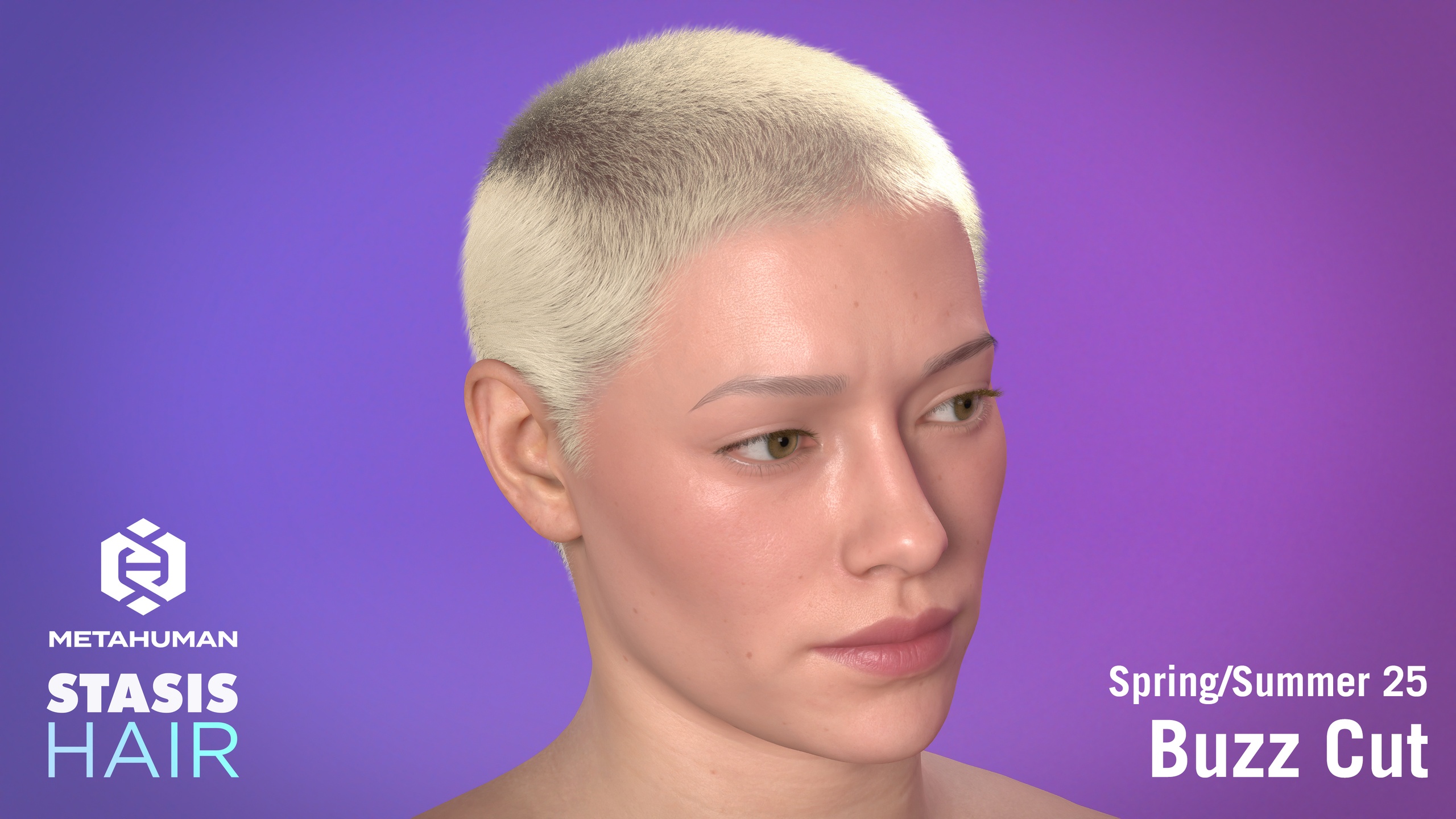 Media 1 for listing Realistic Hair - Buzz Cut - SS25