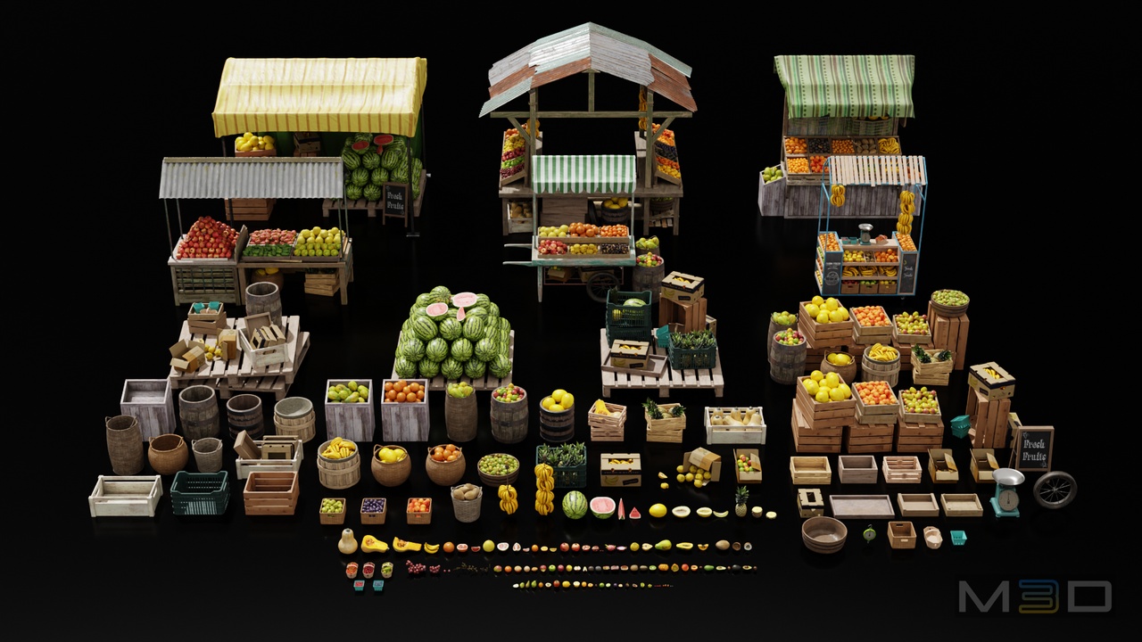 Media 1 for listing Fruit & Vegetable Markets BUNDLE